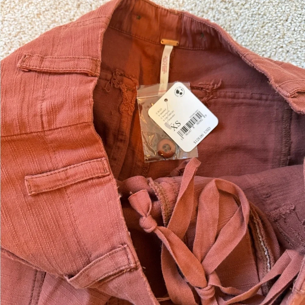 Free People ✨ Bay To Breakers Pants in Brown XS NWT